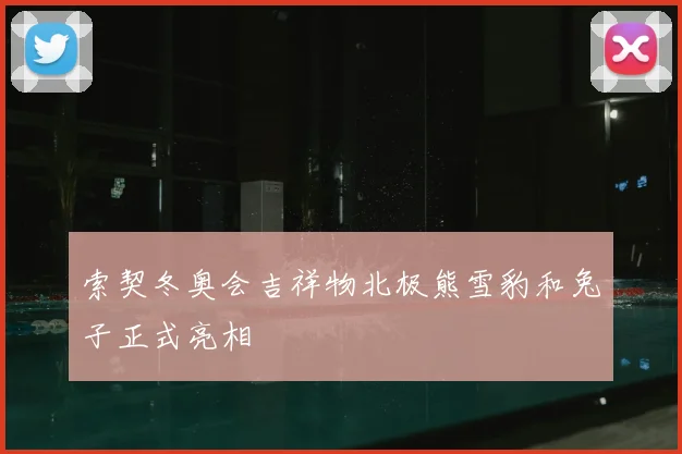 索契冬奥会吉祥物北极熊雪豹和兔子正式亮相